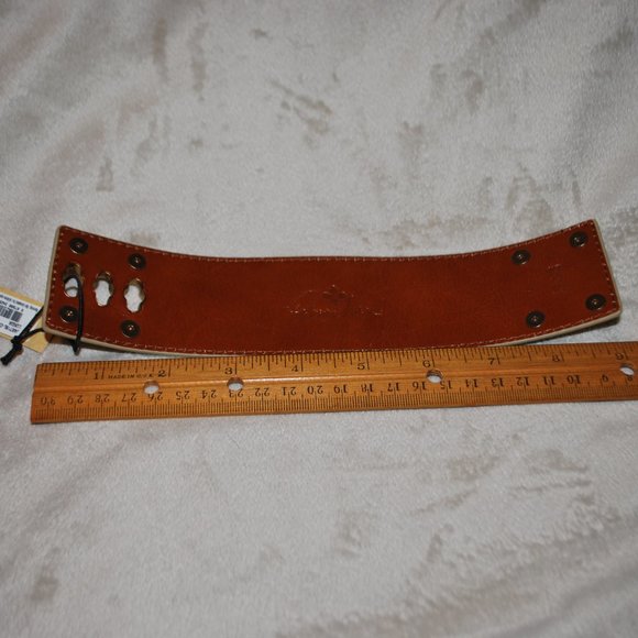 NWT Patricia Nash Fleuriste Leather Cuff Bracelet - Coral Bloom (MATCHING ITEMS) - Picture 8 of 11